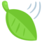 Leaf Fluttering in Wind emoji on Messenger